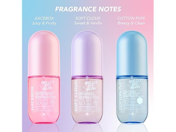 Holler&Glow Cloud Body Hair Mist
