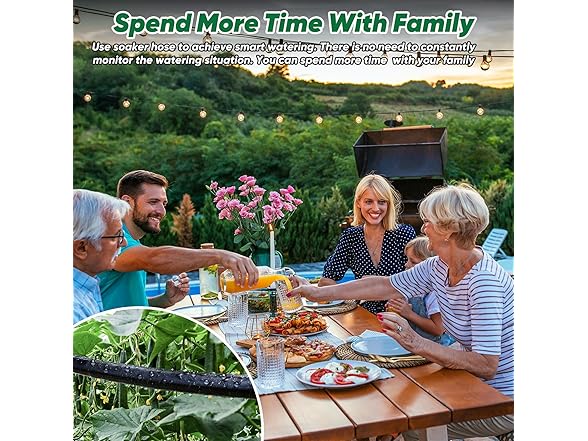 Garden Hose With Drip Irrigation System