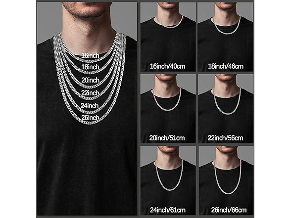 Eterjew 925 Sterling Chain Necklace 20"