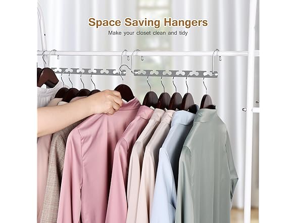 Space Saving Hangers for Clothes 20 Pack