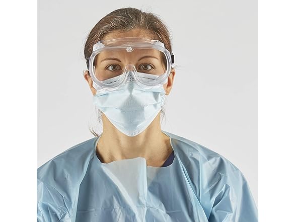 Pack of 10 Clear Safety Goggles