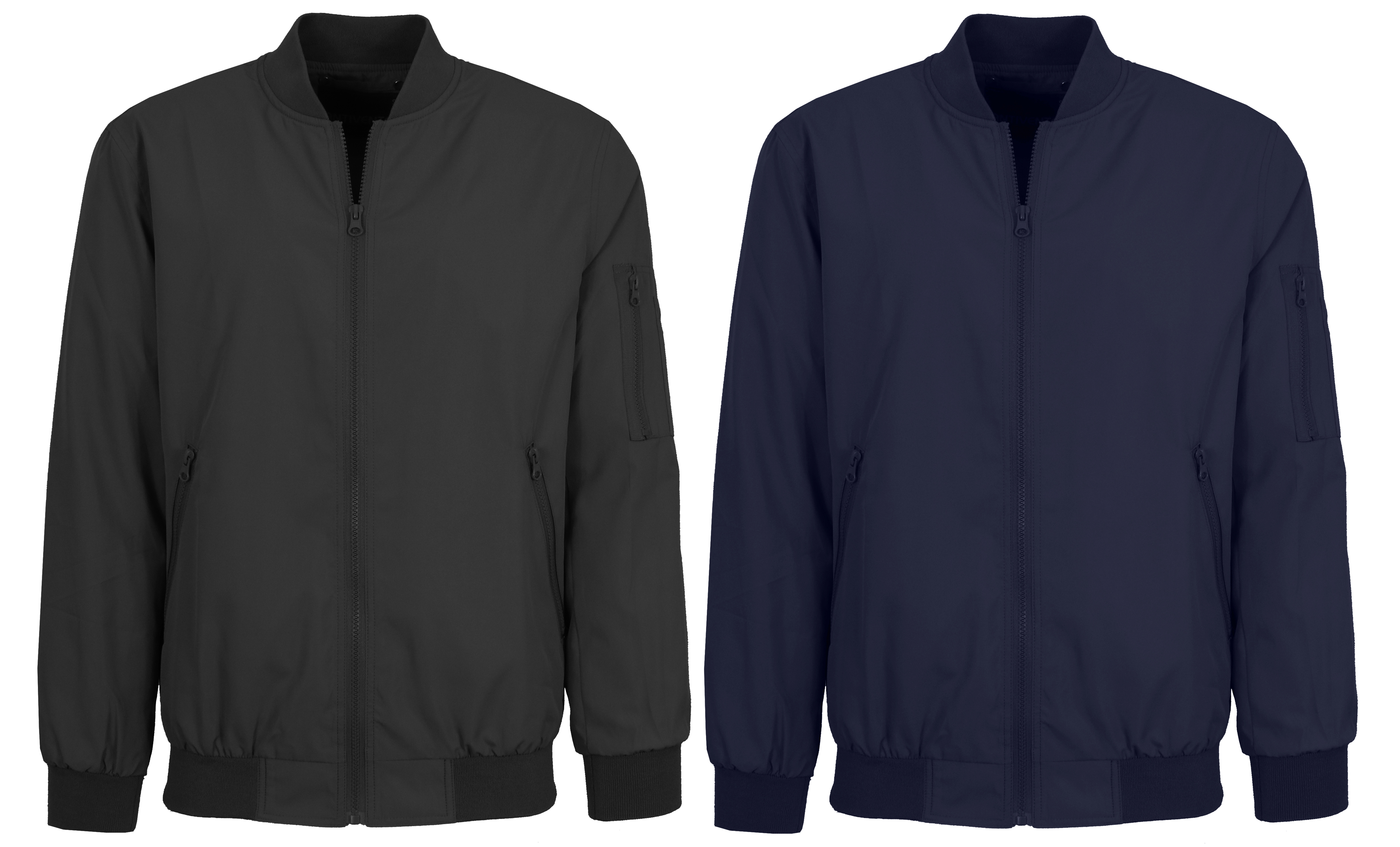 Mens Lightweight Bomber Flight Jacket (1 or 2Pk) - Gallery 31