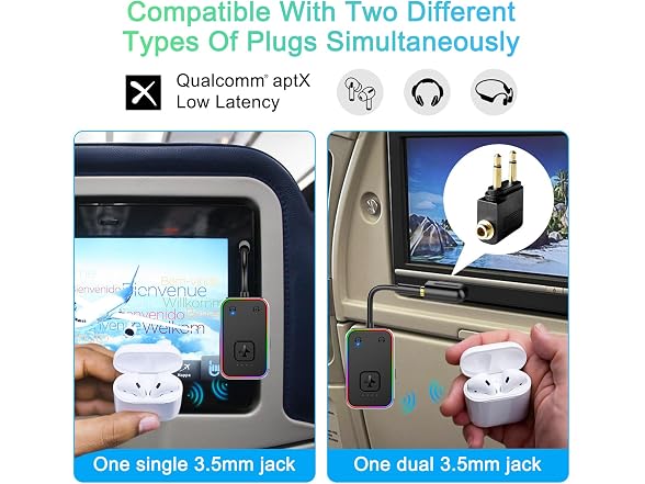 Airplane Bluetooth 5.4 Transmitter