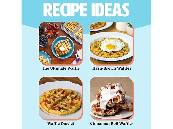 Tasty Mini Nonstick Waffle Maker Pink