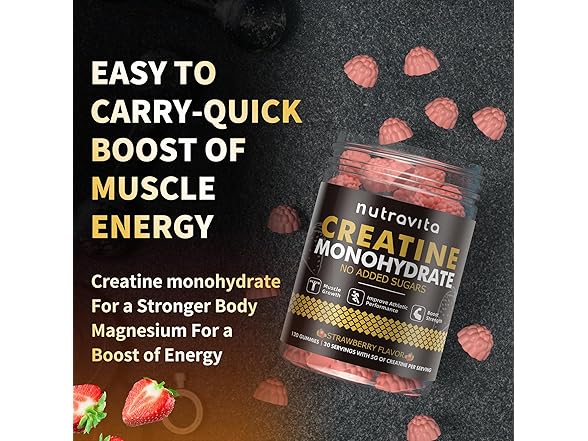 Nutravita Creatine Monohydrate Gummies