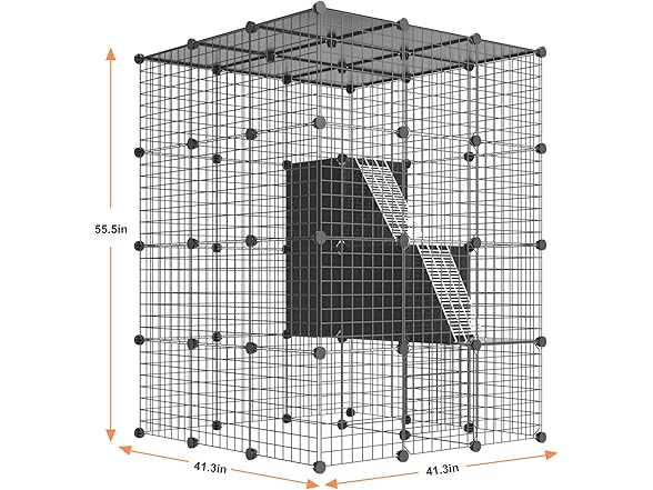 PAWING Detachable Metal Wire Kennel