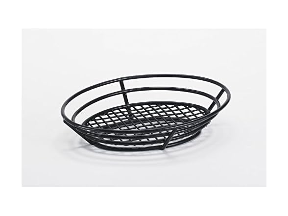 G.E.T. 4-38808 8" x 6" Oval Basket, Black