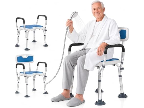 Adjustable Aluminum Senior Shower Chair
