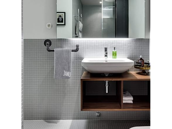 Sumnacon Industrial Iron Pipe Towel Rack