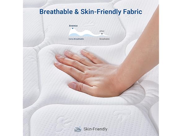 Avenco Queen Mattress, Hybrid Mattress in a Box