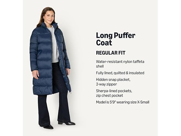 Amazon Essentials Women's Long Cocoon Puffer