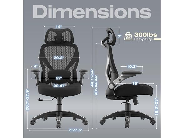 ELABEST X100 X100 Ergonomic Office Chair, Black Padded Sea