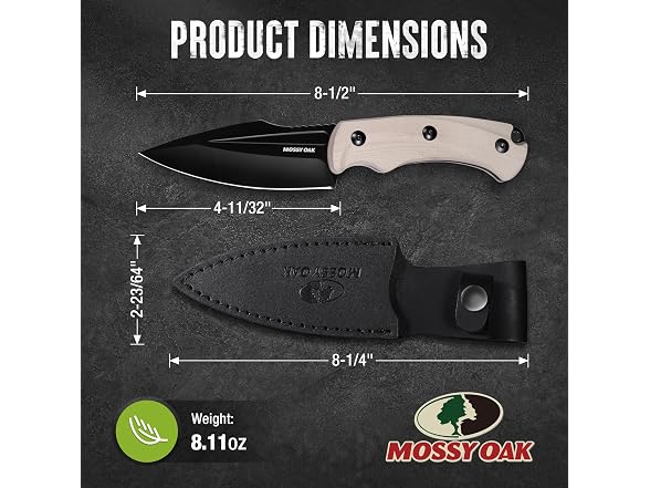 Mossy Oak Hunting Knife with Sheath