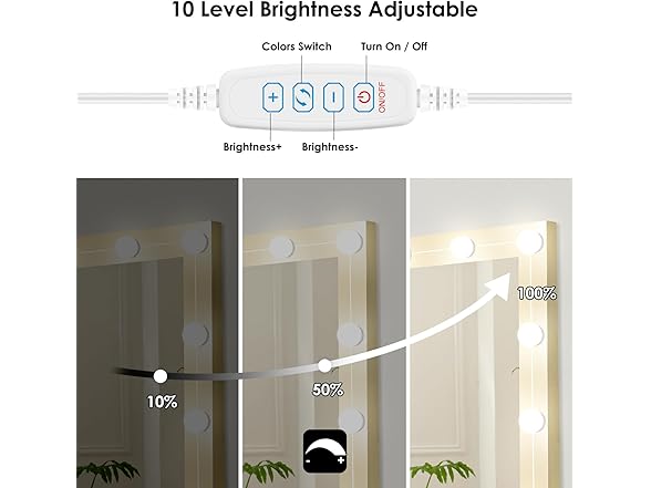 Odnora 14 Bulbs LED Vanity Lights For Mirror