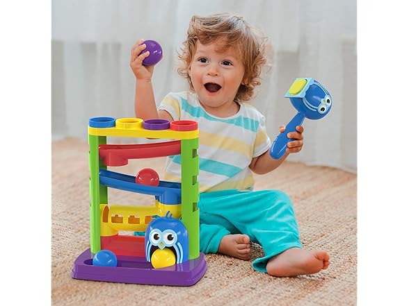 Penguin Ball Bash Toy w/ Stacking Cups