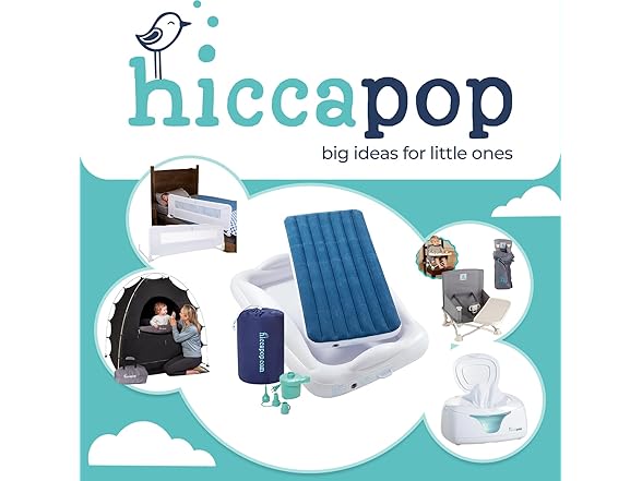 Hiccapop Inflatable Toddler Travel Bed