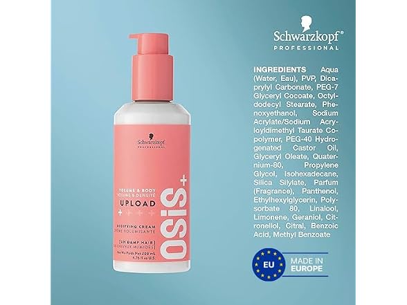 (2 Pack) Schwarzkopf Osis Upload Volume Cream, 6.7 oz
