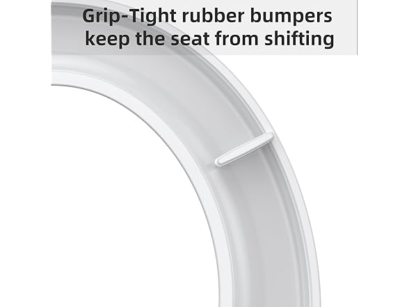homfan Toilet Seat Cover, Round Toilet Seat w Quick-Release