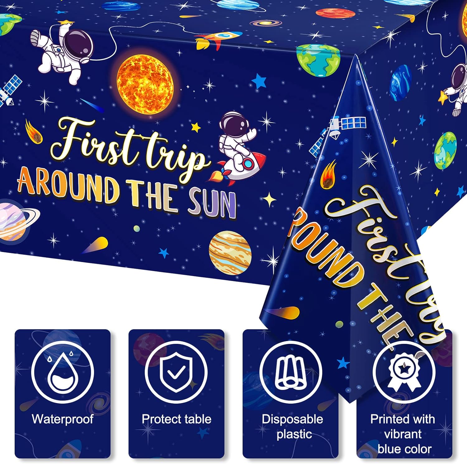 Outer Space Tablecloth 54x108" 6 Pack - Gallery 5