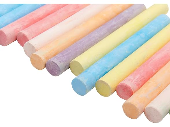 Cra-Z-Art Colored Chalk Sticks Bulk Pack, 16 Count 