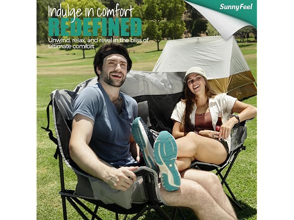 SUNNYFEEL Dark Blue Loveseat Camping Chair