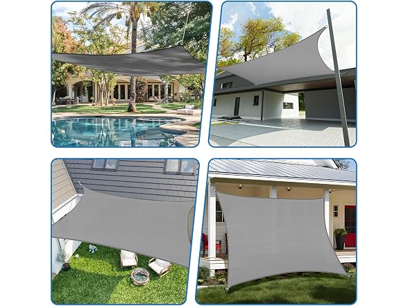 TANG TANG Sun Shade Sail 10' x 14' Rectangle