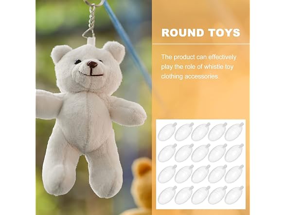 VICASKY Airbag Whistle Toys 30 Pcs Plastic No