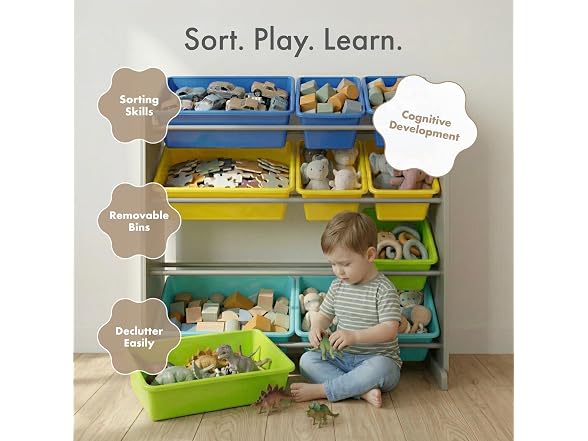 Humble Crew Kids Toy Organizer 12 Bins