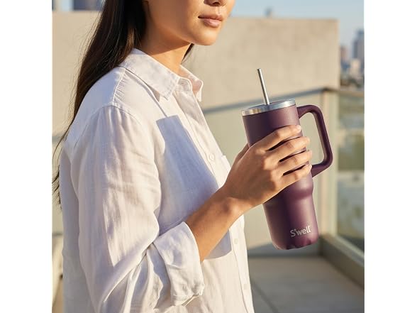S'well Recycled Stainless Steel Tumbler XL 30oz, Plum