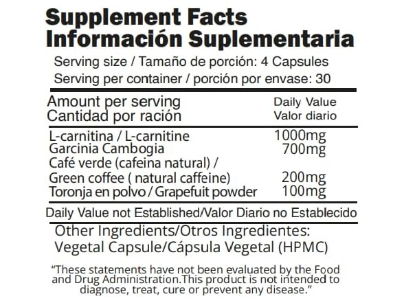 INCA MASTER TEA -1600mg Garcinia Cambo