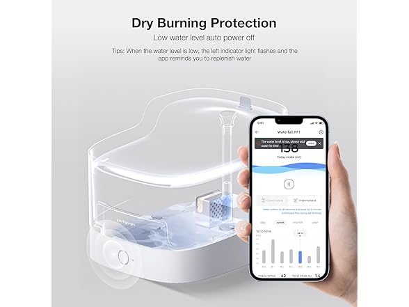 Petgugu L Cat Water Fountain Smart App Control