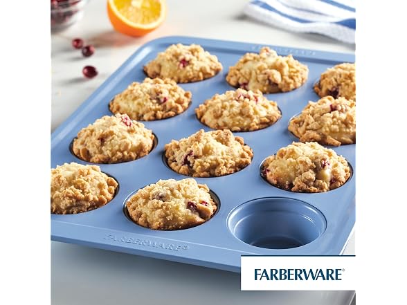Farberware Bakeware Muffin/Cupcake Baking Pan, 12-cup