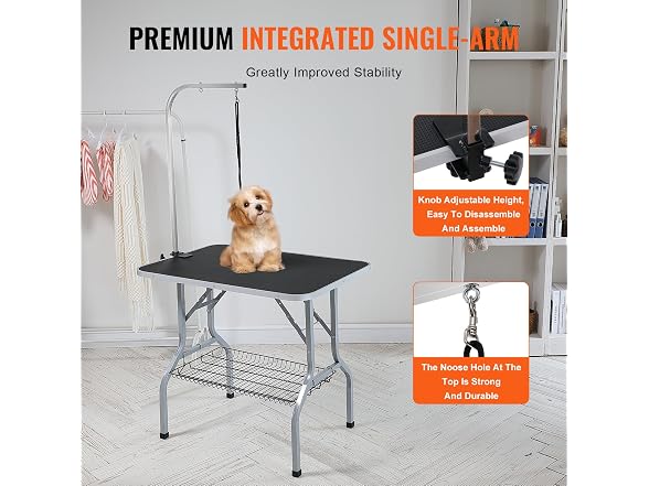 VEVOR Pet Grooming Table Arm with Clamp, 36''x24''