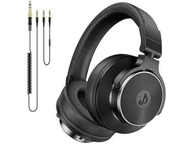 $16.99, Was $31.99, 46% Off! Studio Headphones | Wired | 6.35 & 3.5mm dealfomo