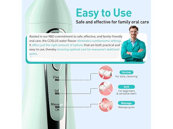 Coslus Water Flosser C20 300ml Green