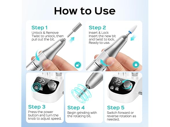 COSLUS Desktop Professional Nail Drill