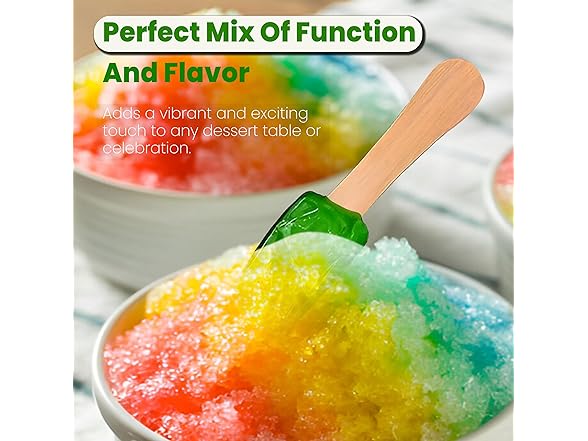 Perfect Stix Snow Cone Candy Spoons, 51 ct