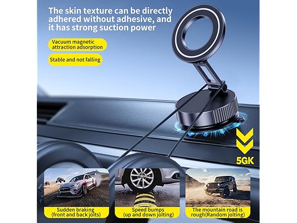 360 Adjustable Suction Car Phone Mount