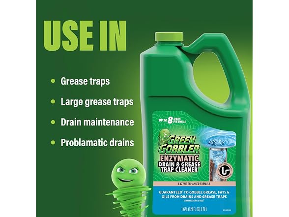 Green Gobbler Enzyme Drain Cleaner 1 Gallon