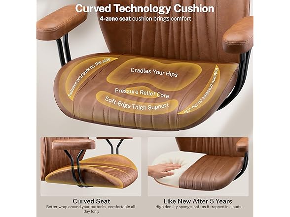 HeroSet Leather Office Chair