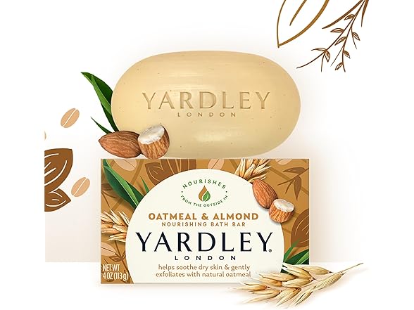 Yardley Oatmeal Soap 4oz 3pk