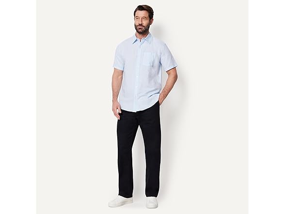 Amazon Essentials Men SS Linen Shirt - Gallery 4