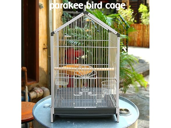 Bird Carrier Travel Cage, 21 inch with Wooden Perch