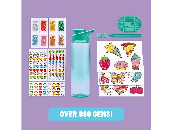 Claires Water Bottle Bling Decorating Set