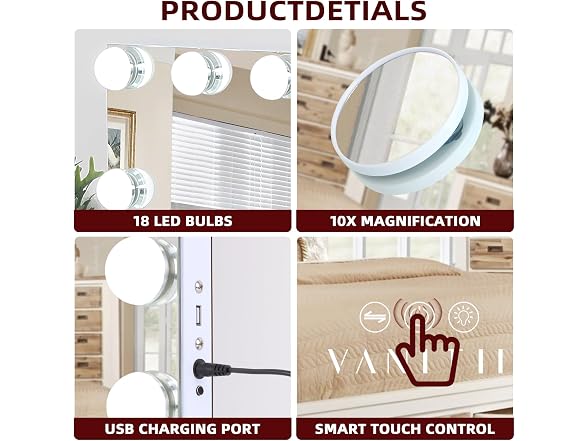 VANITII Hollywood Vanity Mirror