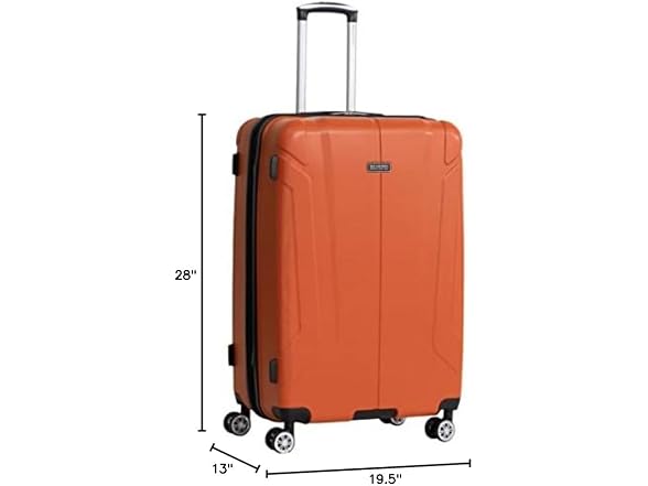 Derby Spinner Travel Upright Luggage, Mandarin, 28-Inch Checked