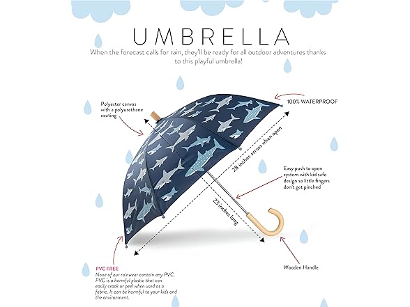 Hatley Boys' Printed Umbrella