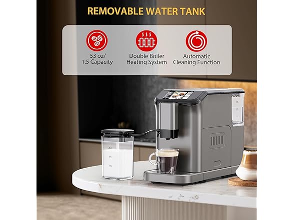 GustoWave Espresso Maker with Milk Frother