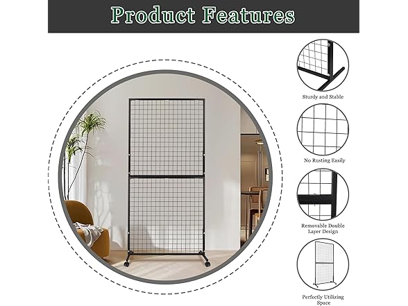 3'×6' Double-Layer Grid Panels