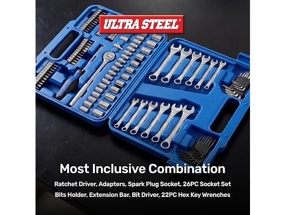 Ultra Steel 113PC Professional Mechanic Tool set